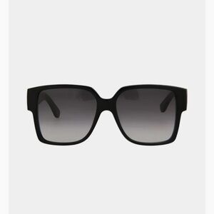 Yves Saint Laurent Black Square Gradient Sunglasses